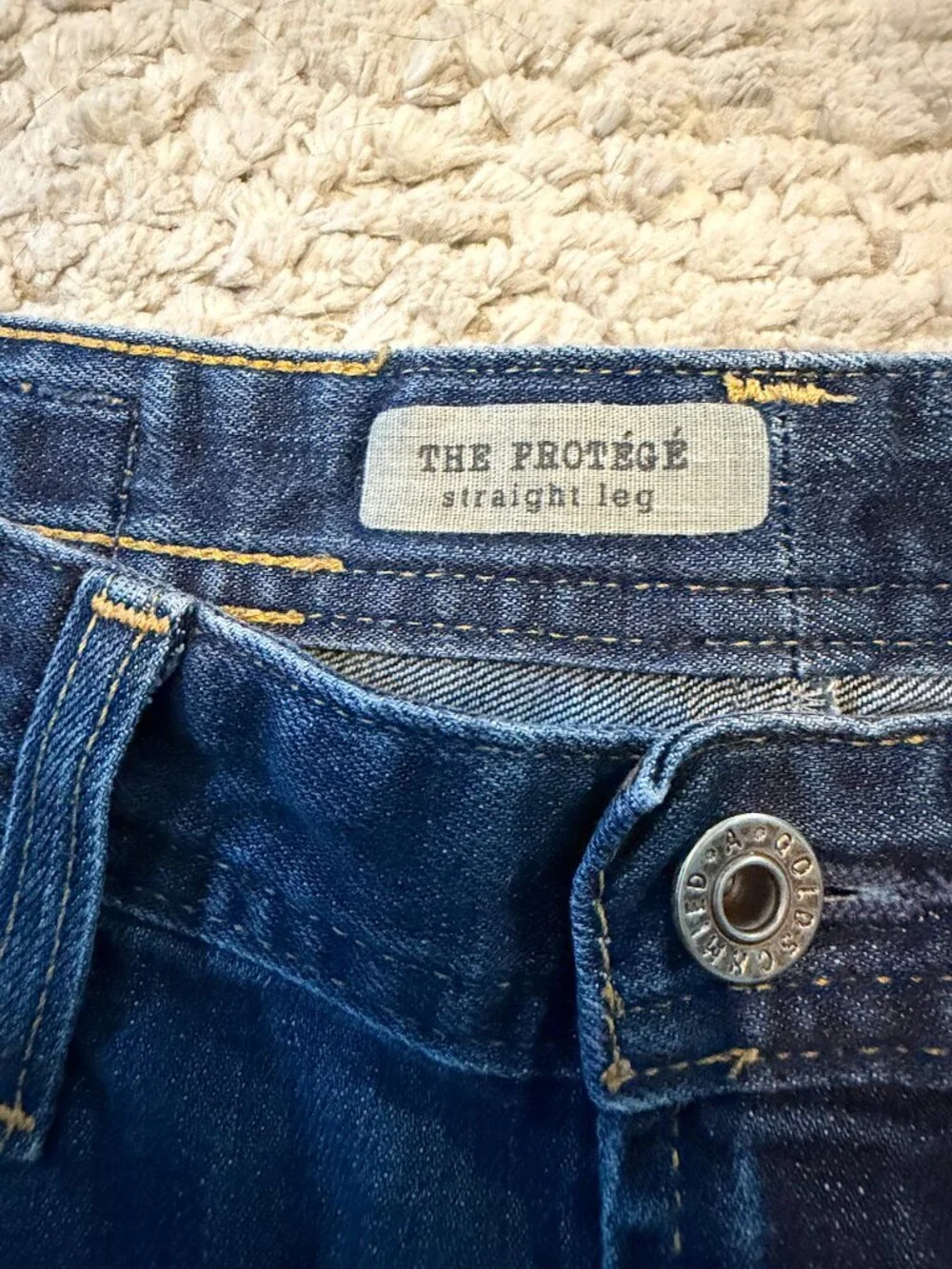 AG Adriano Goldschmied The Protege Straight Jeans Men’s 34x32 Made USA Dark Wash
